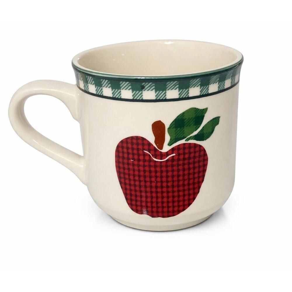 International China Apple Jack Coffee Mug Mug 7701 Stoneware Vintage Farmhouse
